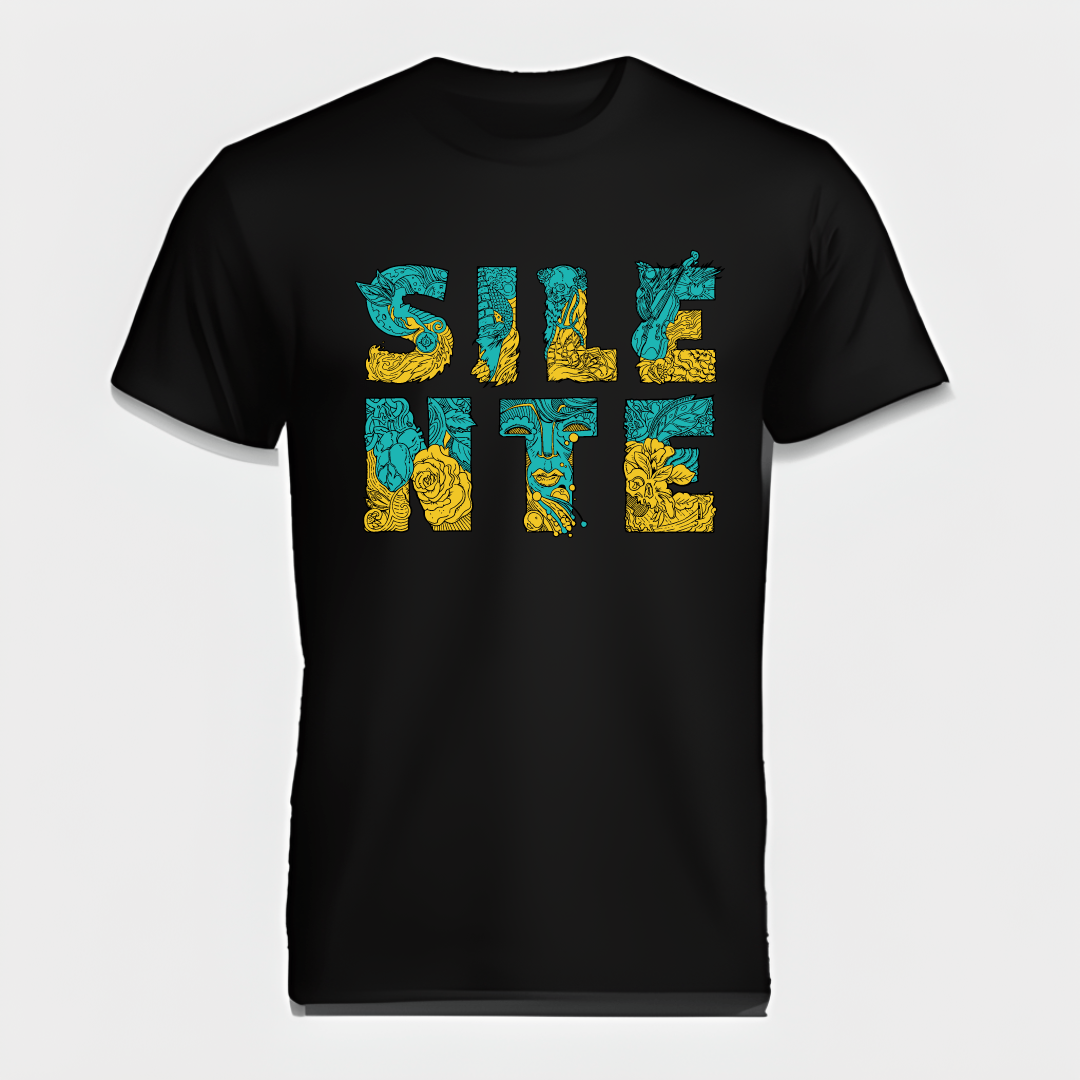 Silente T-shirt Logo crna