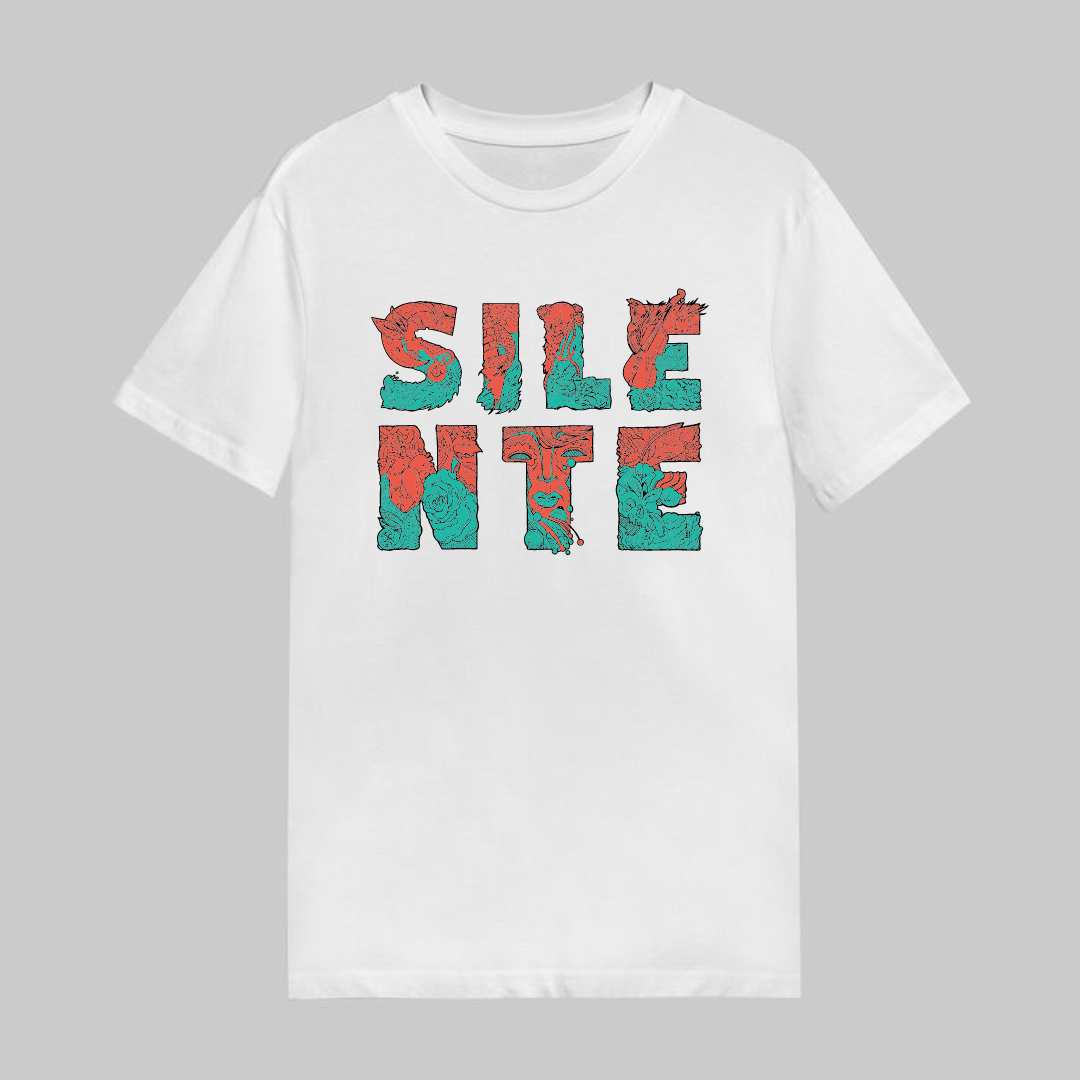 Silente T-shirt logo bijela