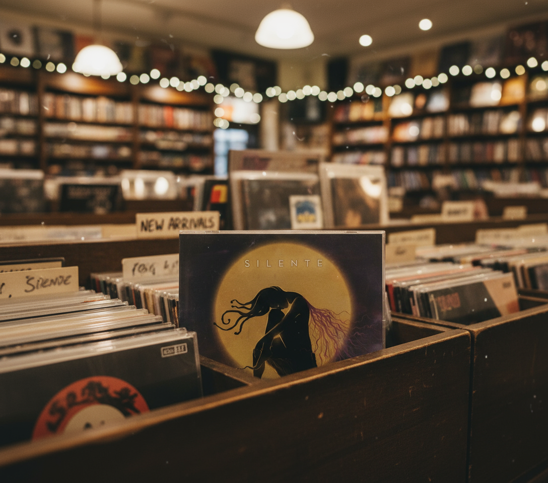 Malo magle CD Shop Mockup with Depth