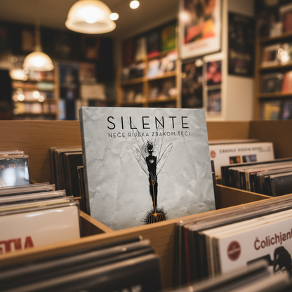 Neće rijeka CD Shop Mockup with Depth