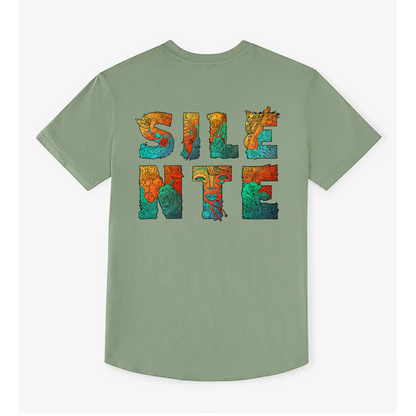 Silente t-shirt green logo