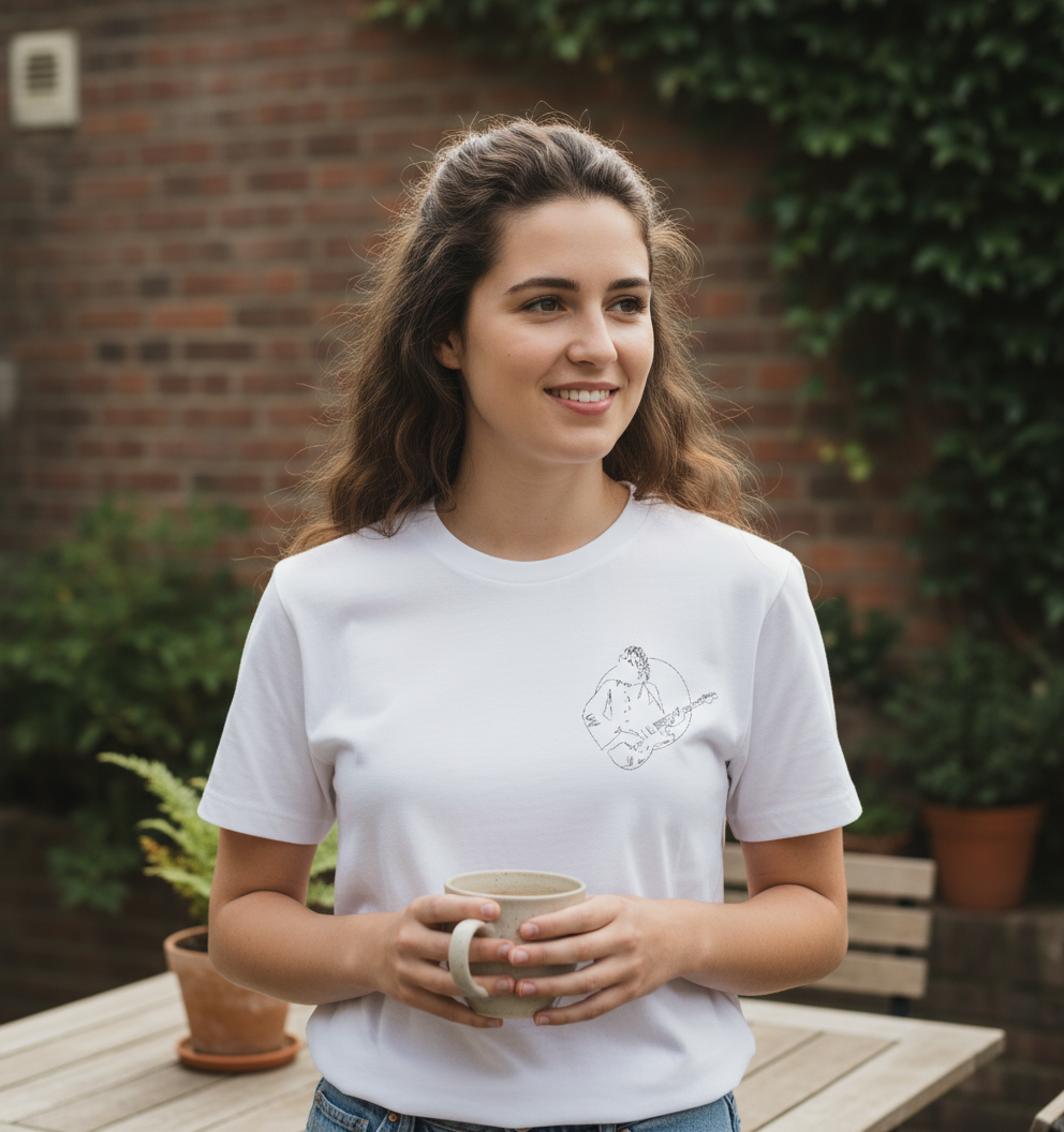 Tibor unisex T-shirt Lines Realistic Mockup